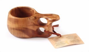 Kuksa C - Holztasse aus Birkenknollenholzholz